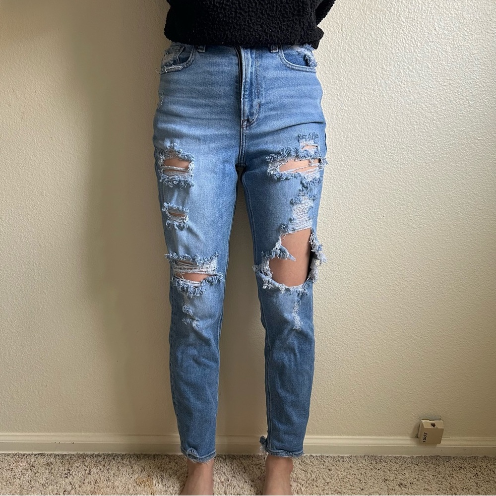 Distressed American Eagle jeans
